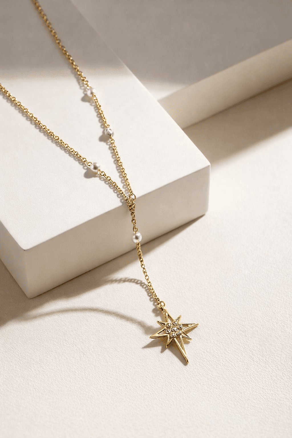 Star Lariat Drop Necklace