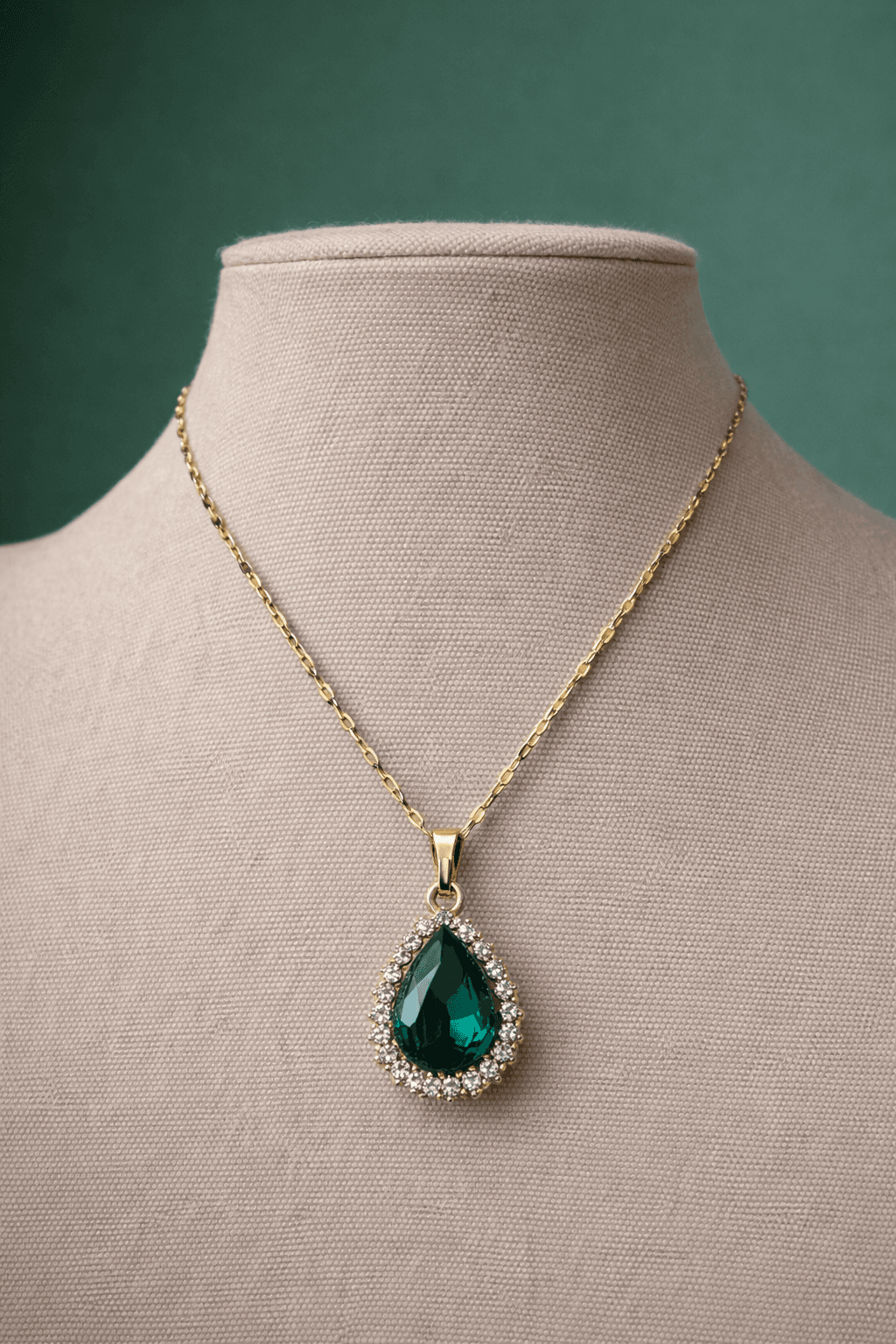 Emerald Pendant Necklace