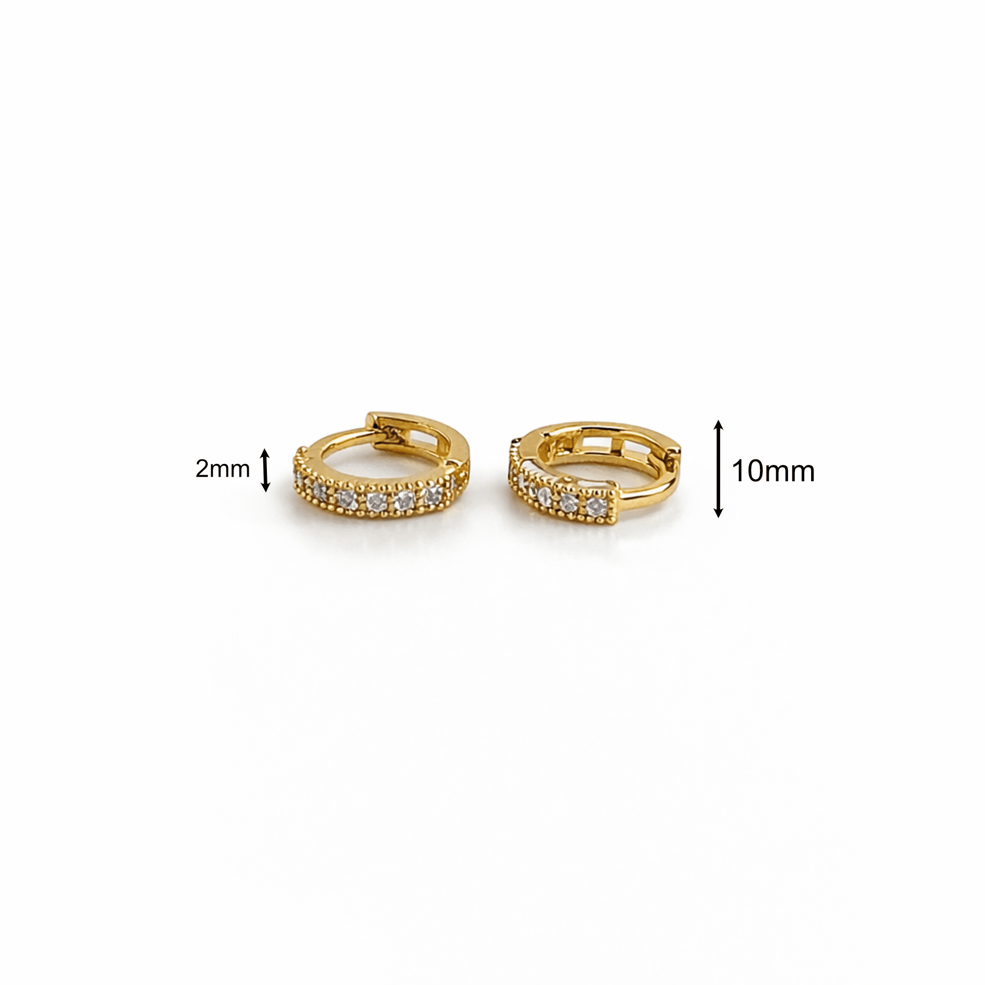 Daily Artificial Gold-Tone Earrings Combo for Women (Set of 4 Pairs)