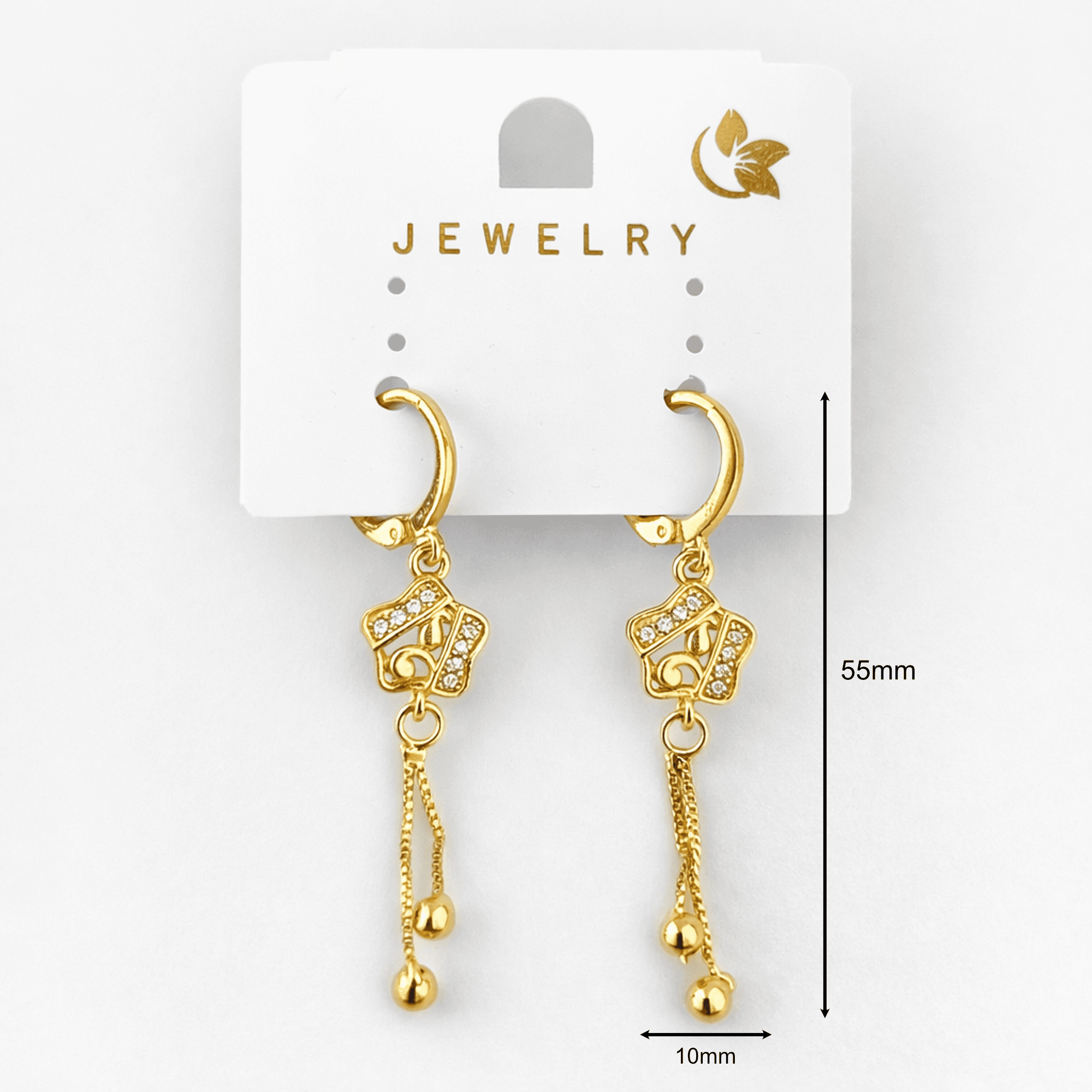 Stylish Artificial Gold-Tone Earrings Combo for Women (Set of 4 Pairs) 