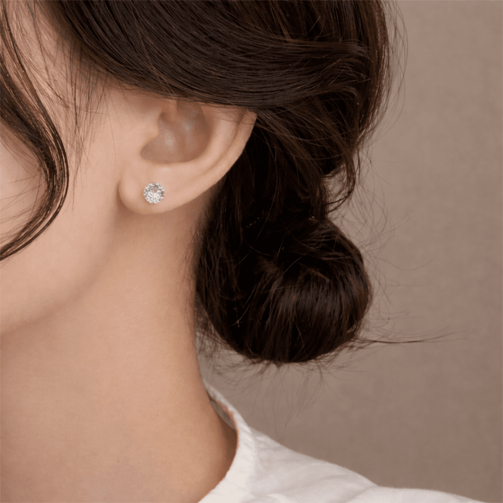 Gold Plated Sun & Heart Stud Earrings Set with Green Stone