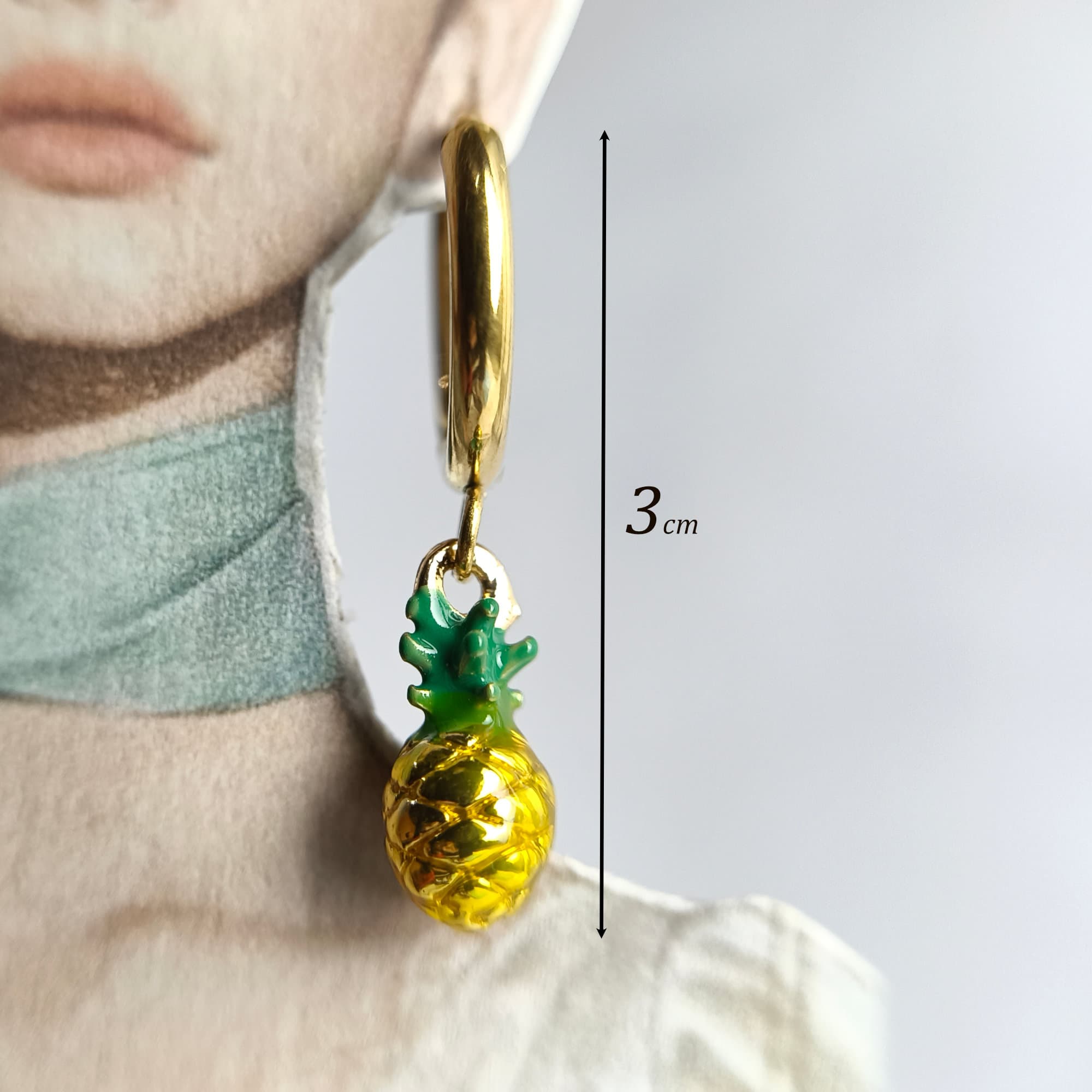 Anti Tarnish Gold Plated Mismatch Earrings for Women Hoop Trendy Earrings