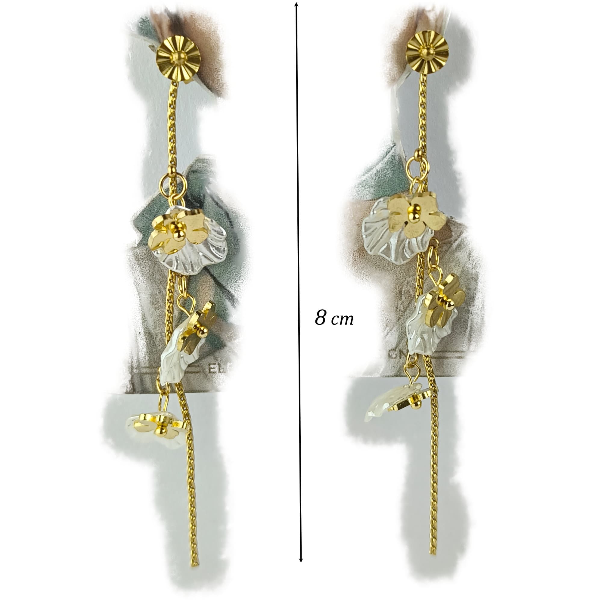 Gold Plated Waterproof Long Earring